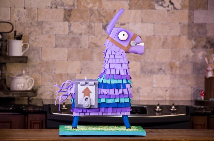 Fortnite Llama Sculted Cake Carving Modeling Chocolate