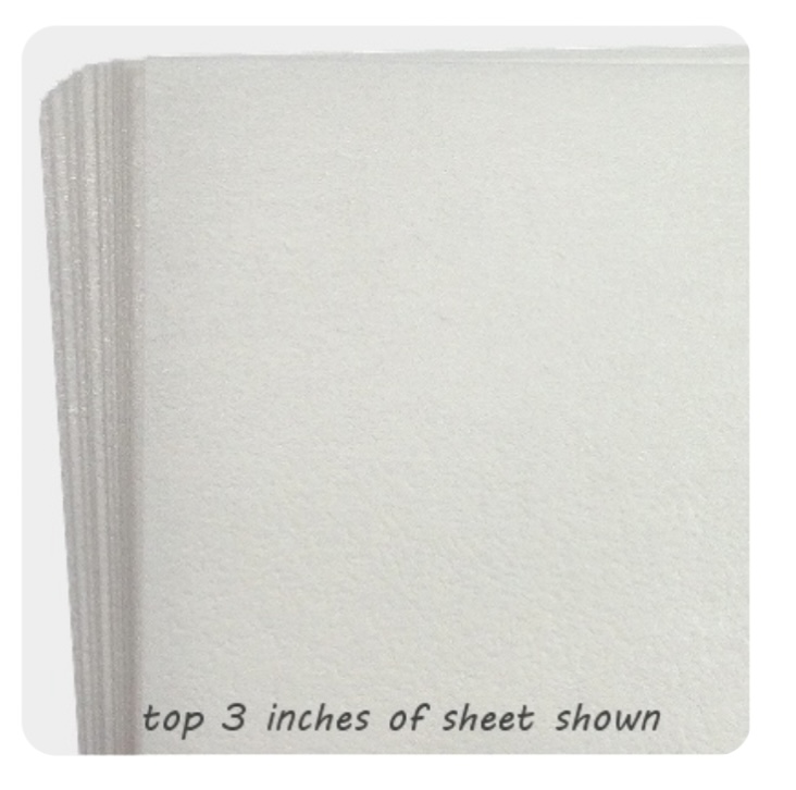 12 A4 sheets - PREMIUM edible wafer (rice) paper - white - sweet vanilla  flavour